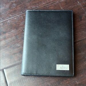 Gucci Black Leather Passport Holder
